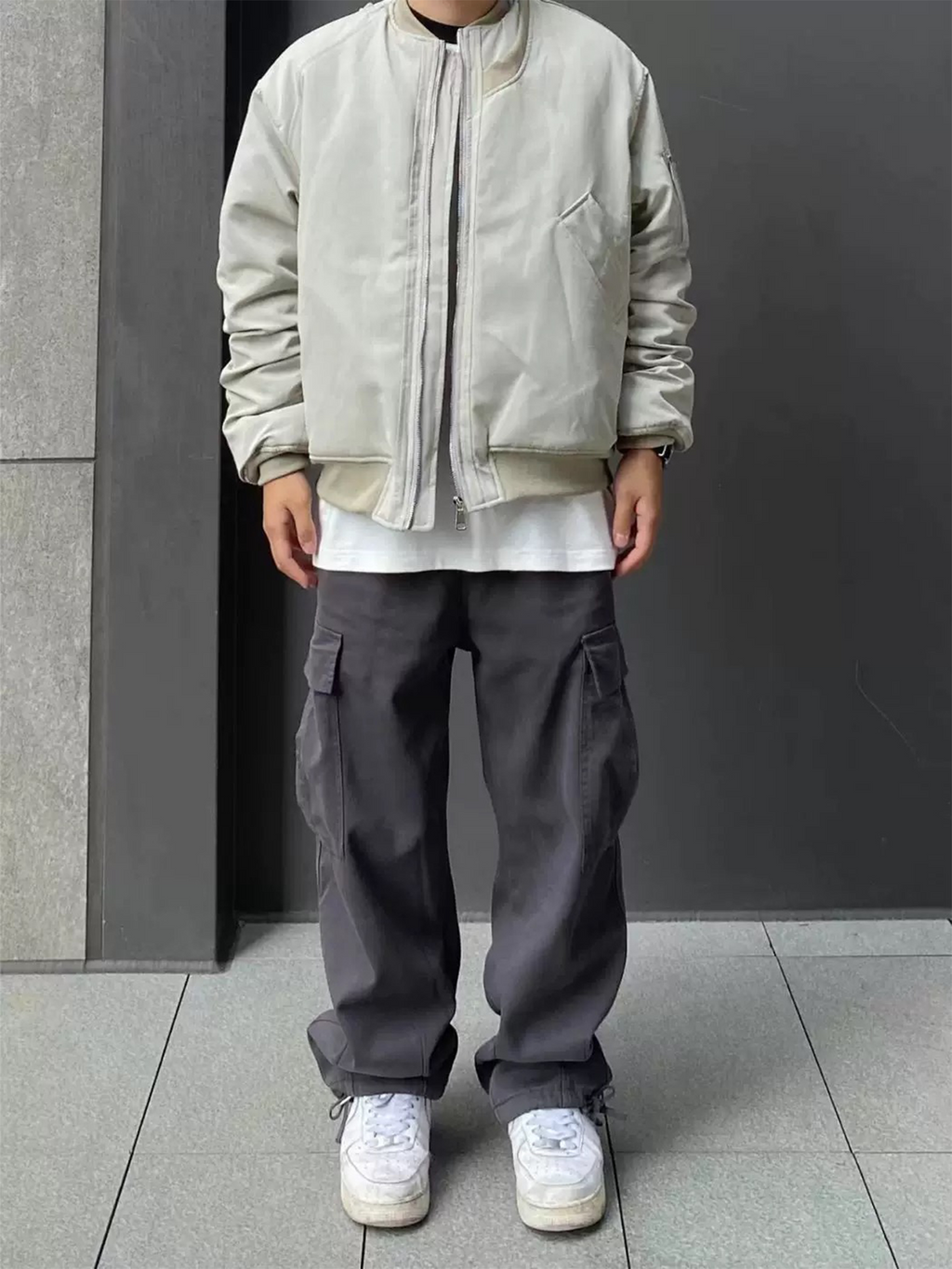 Штани CROPPED GREY