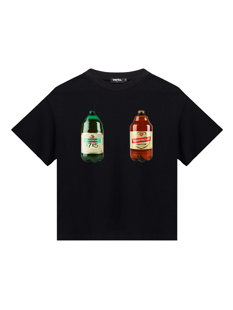 Футболка Пивні Сіськи чорна