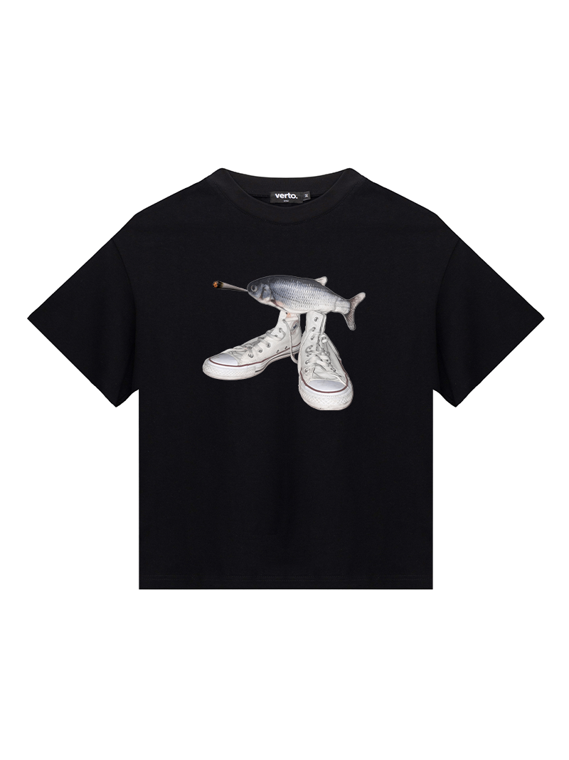 Футболка Stoned Fih чорна