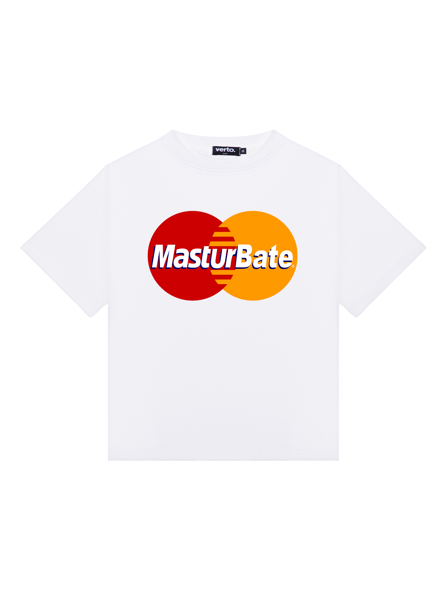 Футболка MasturBate біла
