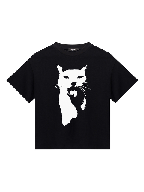 Футболка Silly Cat чорна 388385785 фото