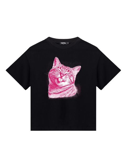 Футболка pickme cat чорна 388385642 фото