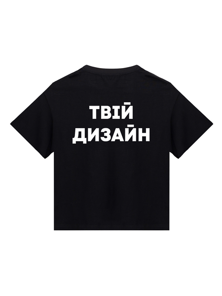 Чорна футболка за твоїм дизайном 388385666 фото