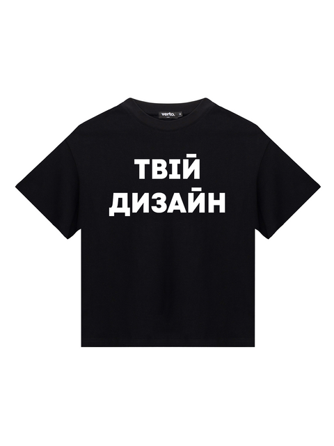 Чорна футболка за твоїм дизайном 388385666 фото