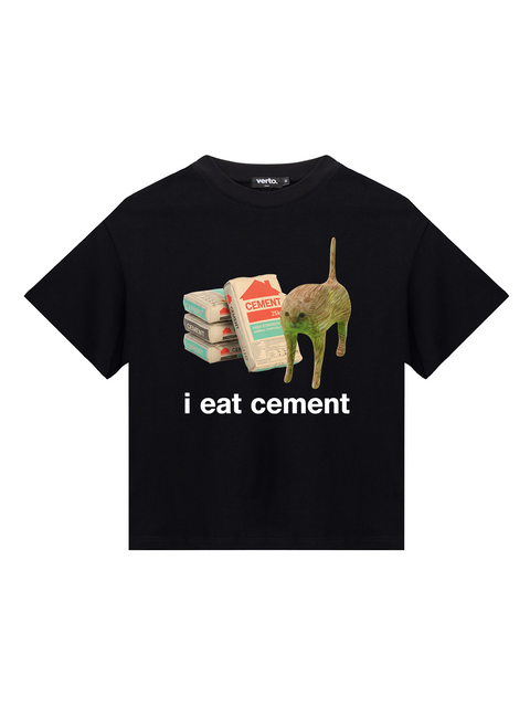 Футболка I Eat Cement чорна 388385833 фото